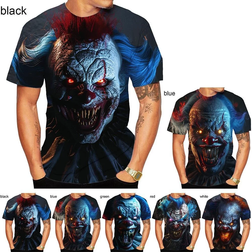 

Fashion Mens clothing 3D Printed Joker Pattern T-shirt Men/Women Kids Round Neck Street Style Unisex Novelty Fashion Top XXS-6XL