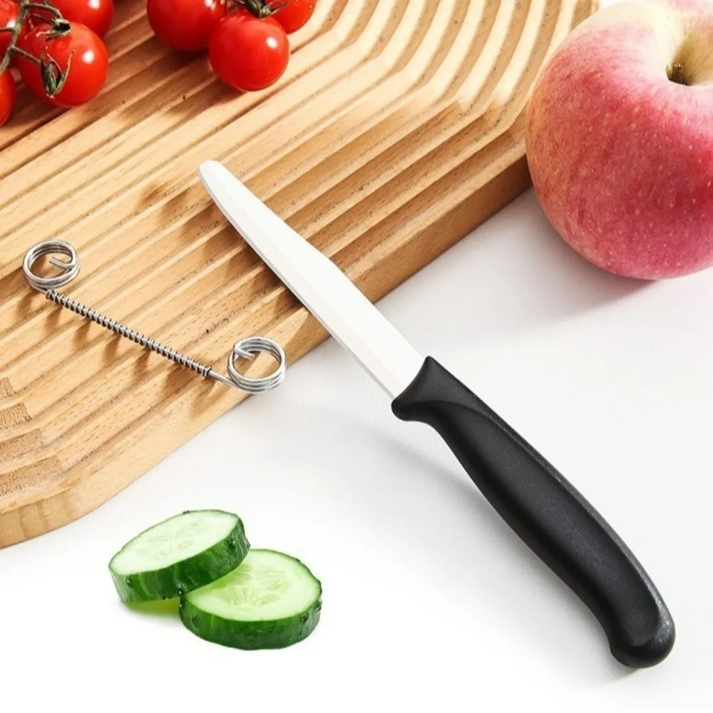 Stainless Steel 2 in 1 Peeler Slicer Spring Assisted Quick Slicing Potato Carrot Shredder Portable Sturdy Handle