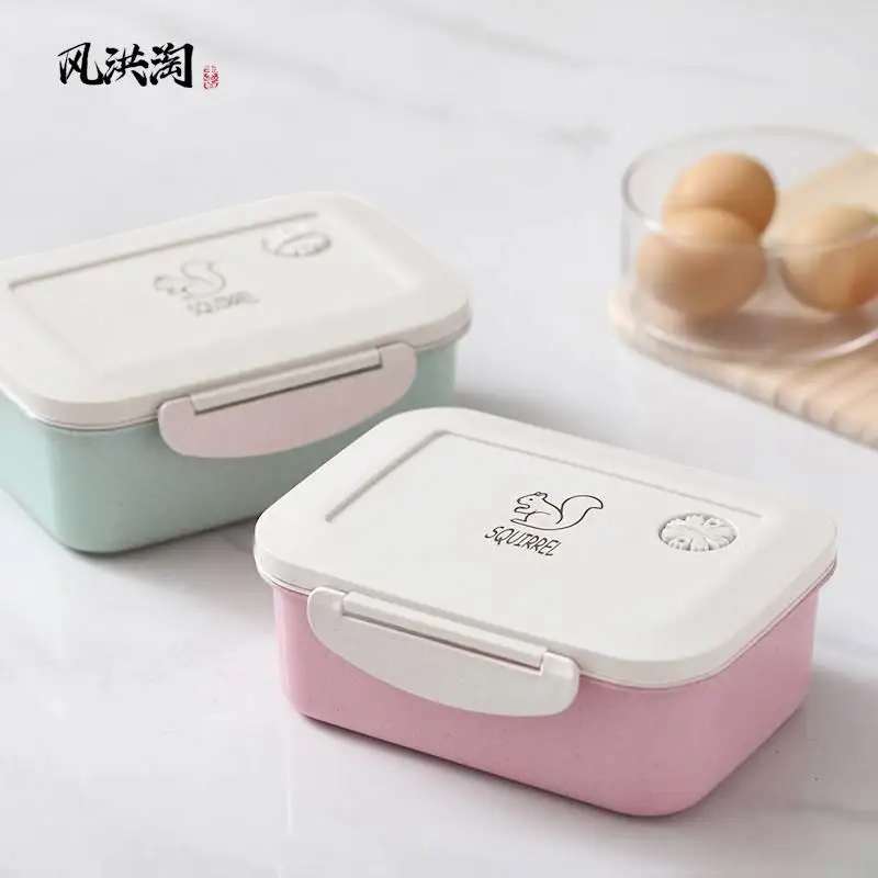 sed-wheat-st-lunch-box-portable-divided-lunch-tray-with-fork-spoon-chopstis-student-office-workers-cartoon-sle-plas