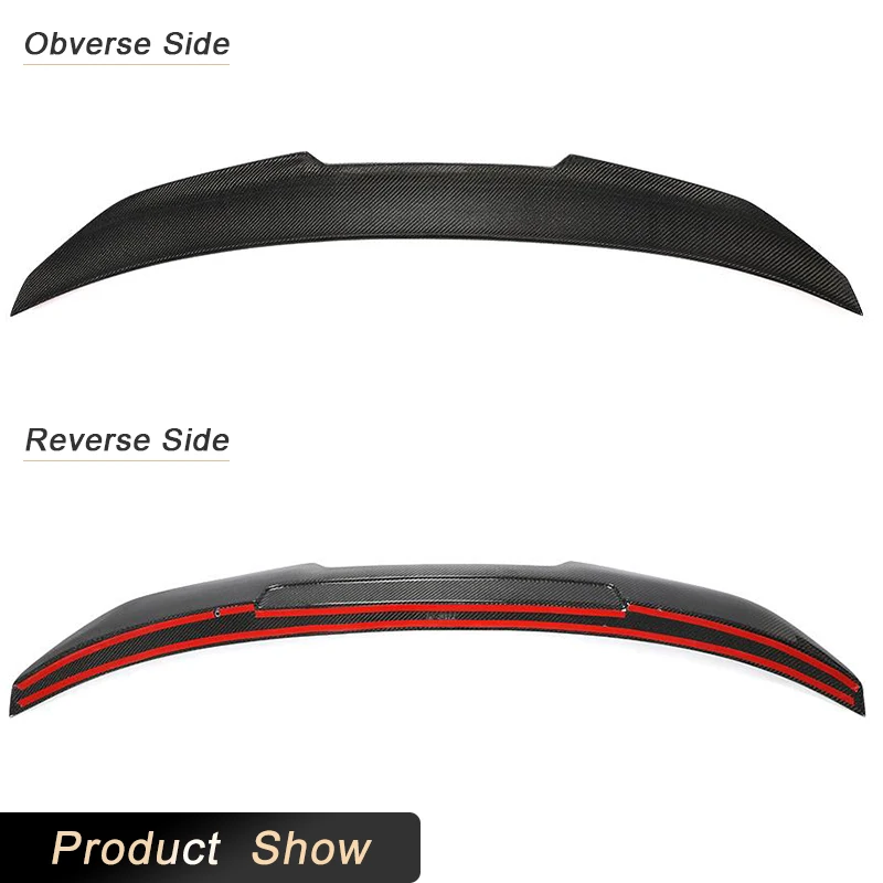 Carbon Fiber Car Rear Trunk Spoiler Wings for BMW 2 Series F22 F87 M2 220i M240i 2014-2019 Forged Carbon Tail Boot Lid Wing Lip view 6