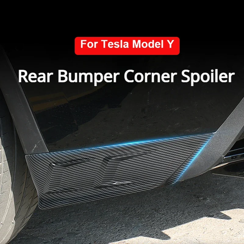 Rear Bumper Side Corner for Tesla Model Y Back Lip Thunder Style Spoiler Anti-scratch Protector Car Modification Accessories