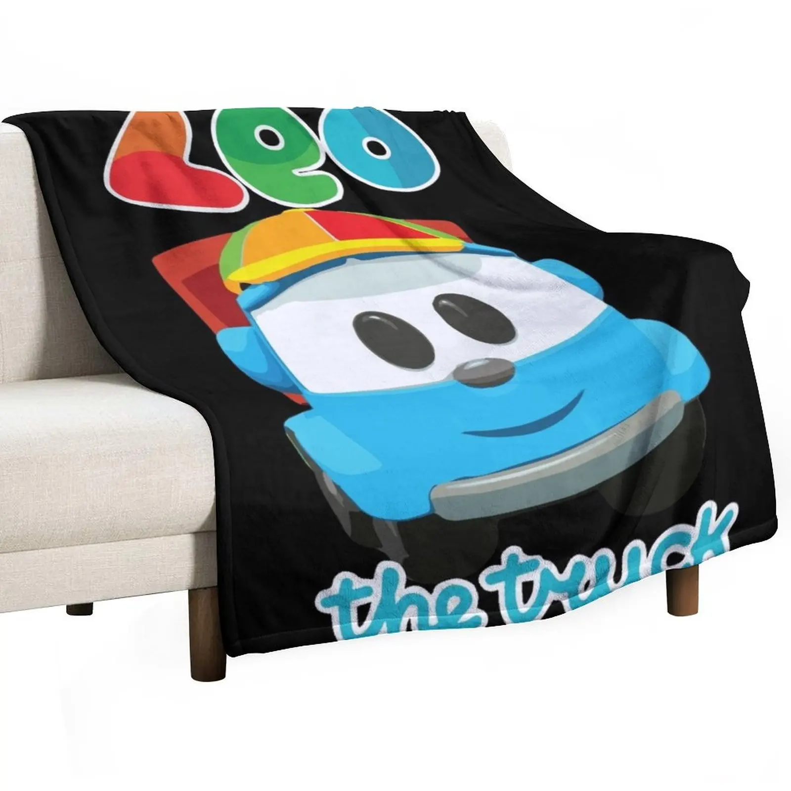 

LEO the truck summer hat Throw Blanket Soft Beds Fluffys Large Blankets