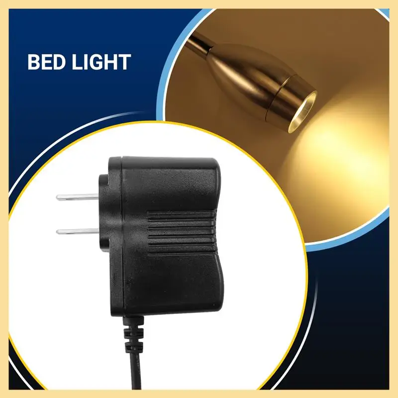 

GOOD-Dimmable Reading Lamp, Bed Lights With Plug Wired For Bedroom Bedside, Flexible Gooseneck Book Light, Wall Mounted Read Lig