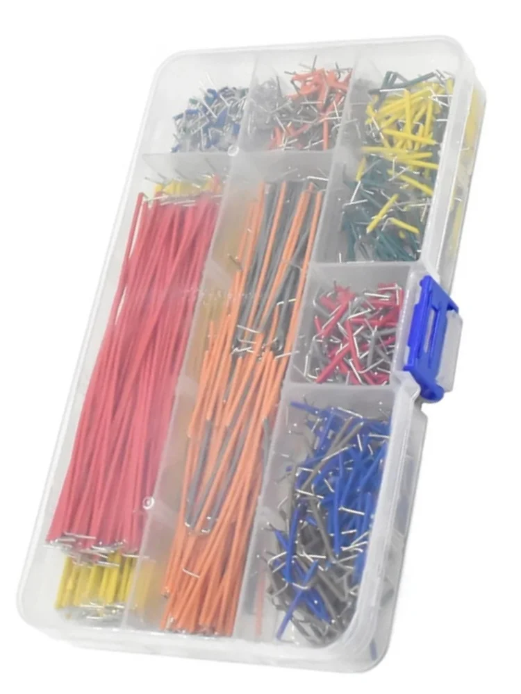 840Pcs Preformed Breadboard Jumper Wire Kit 14 Lengths Assorted for Breadboard Prototyping Circuits DIY Electronic Kit