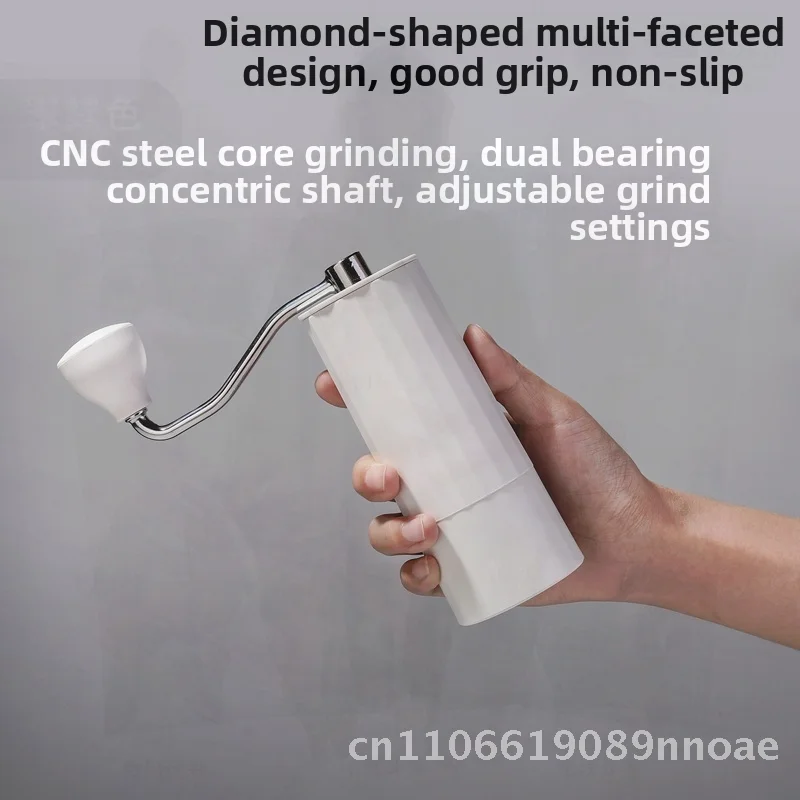 

Ручная кофемолка из нержавеющей стали с регулируемой толщиной, пятизвездочный шлифовальный сердечник, современная минималистичная ручная кофемолка для зерен