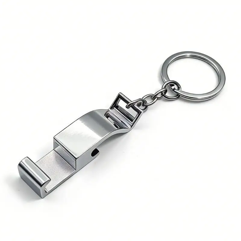 Creative Bottle Opener Multi-functional Phone Holder Keychain 3-in-1 Key Pendant Portable Key Ring