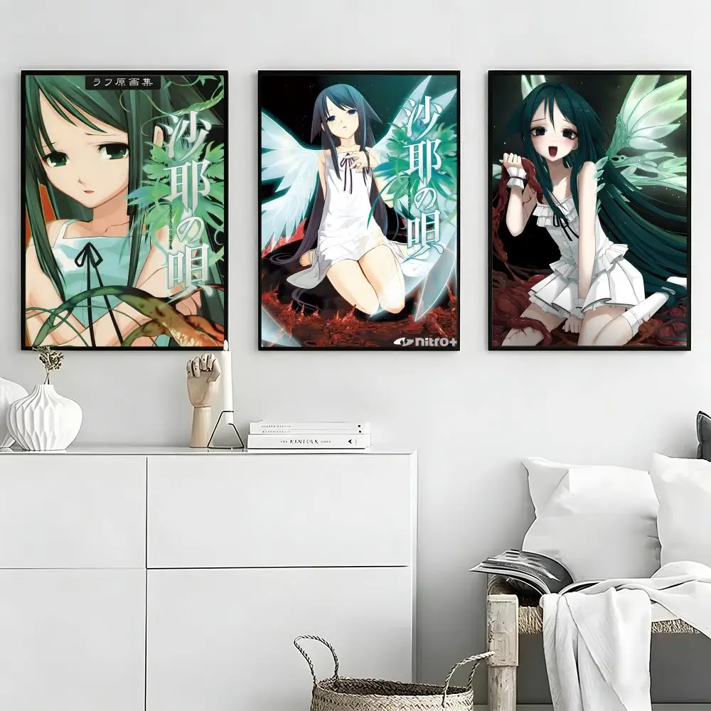 Game Saya no Uta Poster High-definition  poster stickers, suitable for bedroom, living room, home decoration