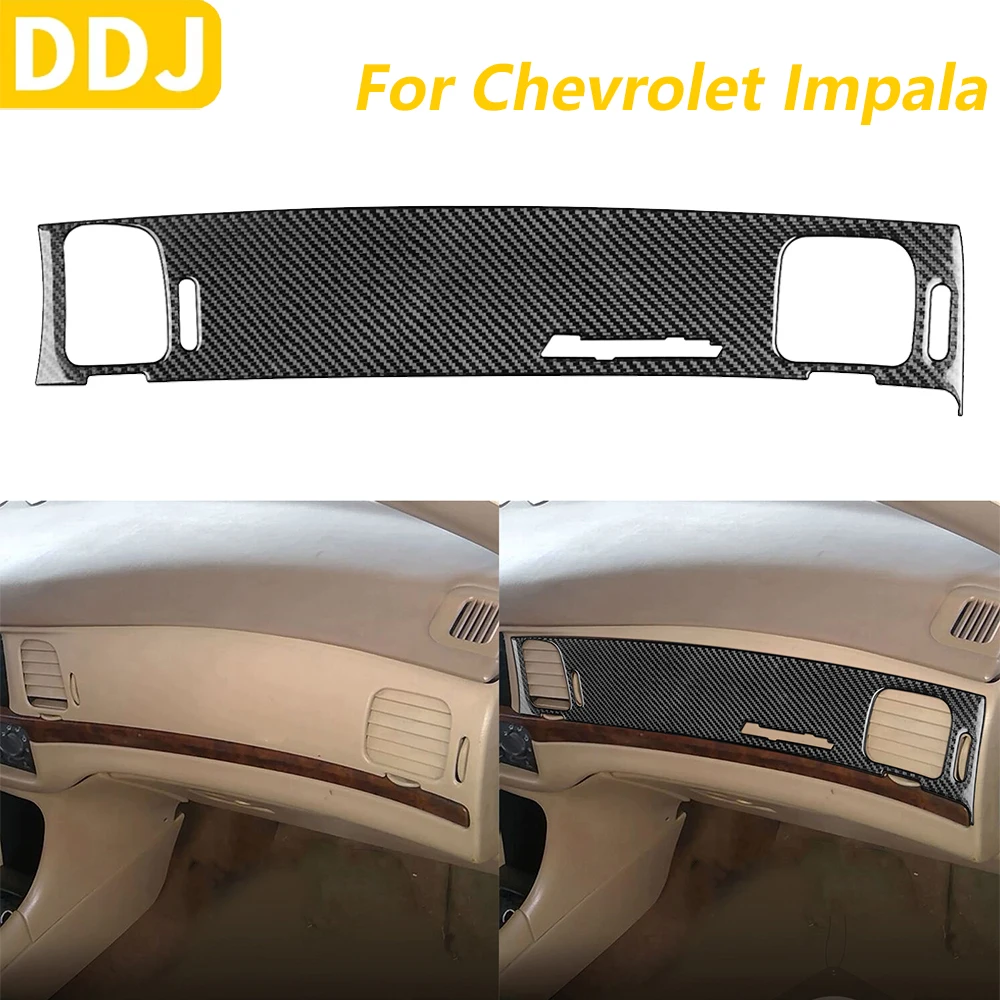 

Для Chevrolet Impala 2000-2004 углеродное волокно второго пилота панель приборной панели отделка инструмента крышка автомобильные аксессуары декоративная наклейка