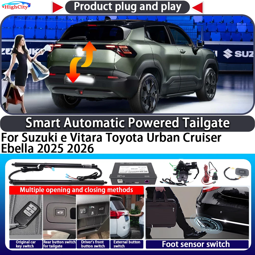 For Suzuki e Vitara Toyota Urban Cruiser Ebella 2025 2026 Smart Automatic Powered Tailgate Key Control Electric Power Tailgate