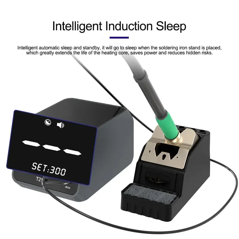 GVM T210S stazione di saldatura intelligente attrezzatura per saldatura digitale saldatrice per strumento di riparazione elettronico del telefono