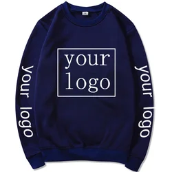 Your Own Design Brand Logo/Picture Custom Pullovers Harajuku Men Women Text DIY Crewneck Sweatshirt Fashion Personalized Clothes