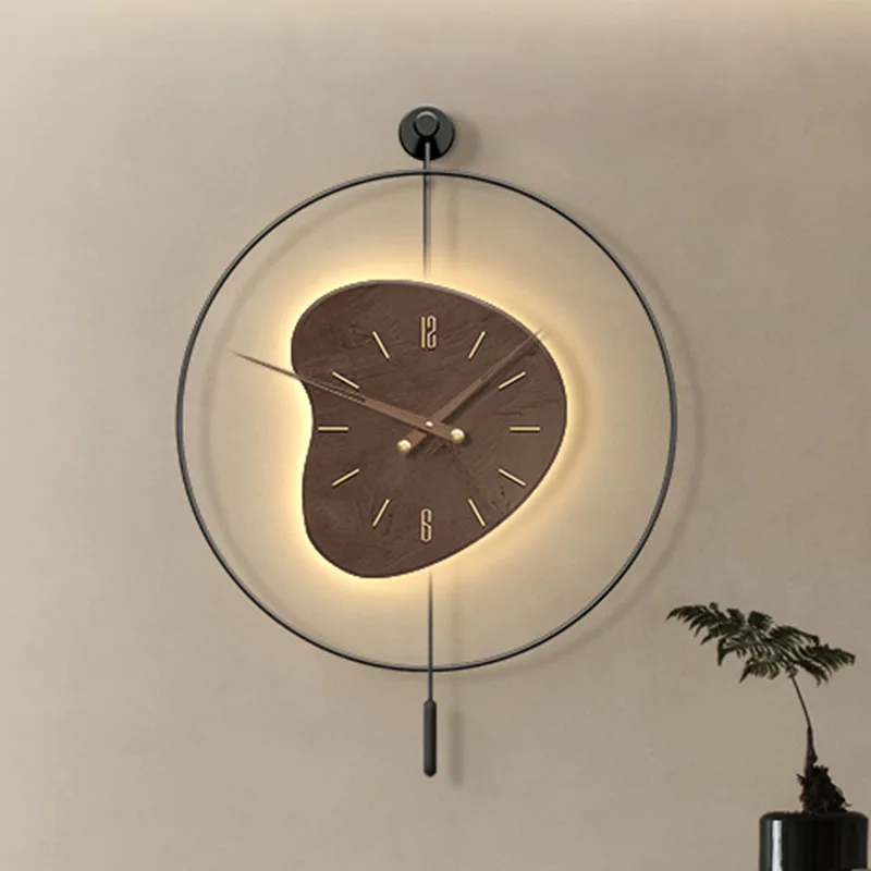 London Luminous Wall Clock Digital Mechanism Unusual Fashion Wall Watch Pendulum Minimalist Relogio De Parede Room Decorarion