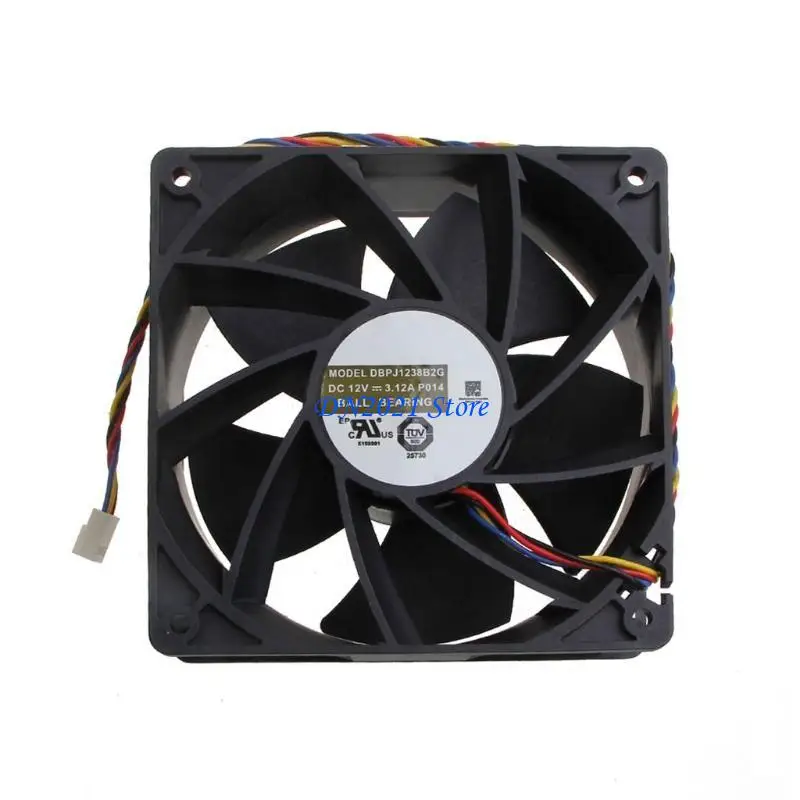 F3KE DBPJ1238B2G Cooling Fan 4P 12V Server Brushless Cooling 120mm