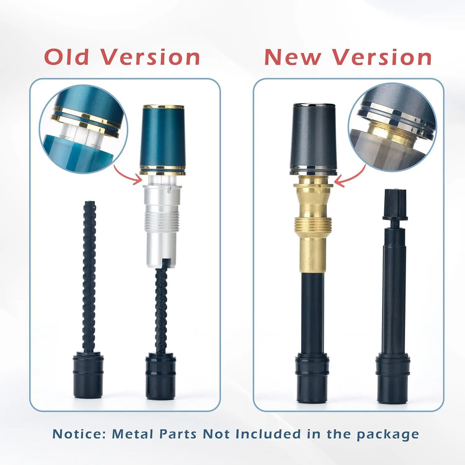 2PCS Hongdian Piston Rods with One Wrench Accessory Set for Hongdian Piston Fountain Pen, New / Old Version