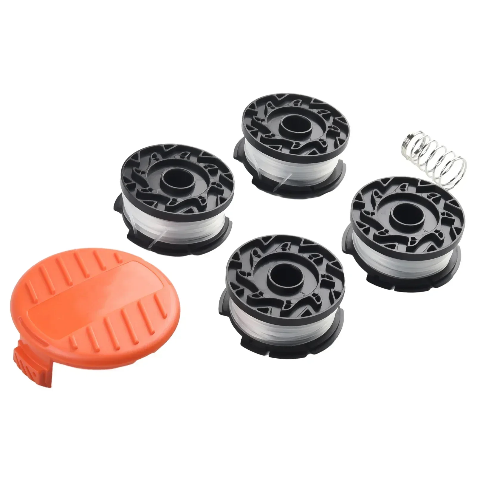 

4pc Line String Trimmer Spool Cap Cover Spring Replacement For Black Decker GH400 GH500 GH600 GH610 GH900 GH912 Lawn Mower Parts