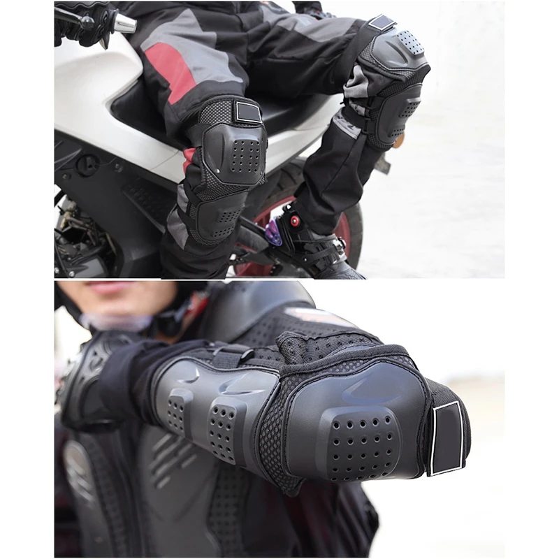 4Pcs Motorcycle Knee Guard Knee Protector Support Knee Pads Safety Protective Gear Universal Motocross Cycling Elbow Protector images - 6