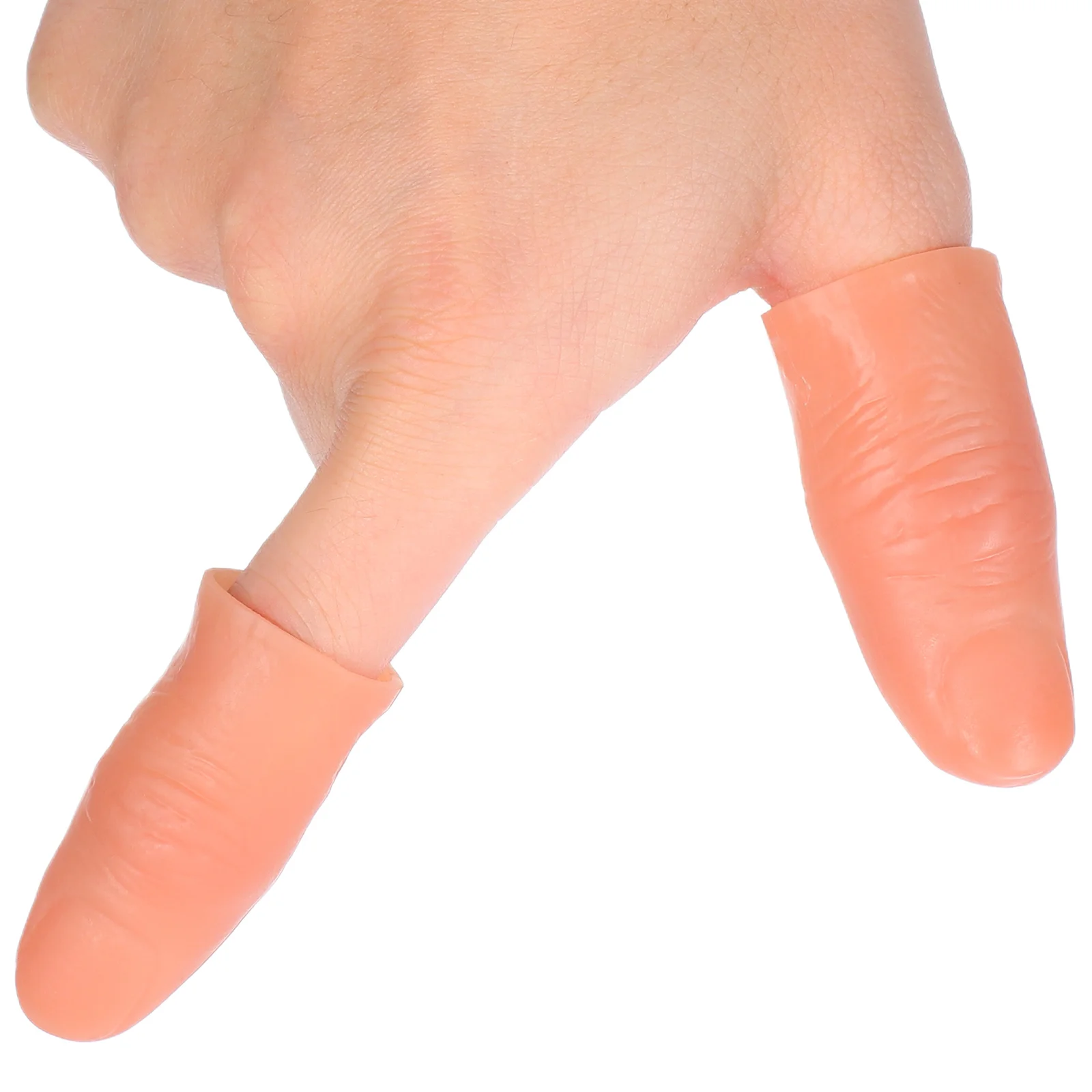 10 個偽指小道具リアルなシミュレーショントリックエクステンション理想的なマジシャンのおもちゃは分割されず、パーティーに最適