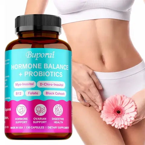 Hormone Balance + Probiotics - Supports Women's Health & Ovarian Function, Relieves Menopausal Discomfort - 120pcs