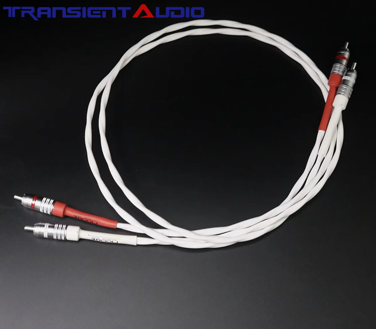 TRANSIENTHI-FIAUDIO Teflon Silver-Plated HIFI Signal Cable for High-End Audio Amplifiers with RCA Plugs Audio Cable