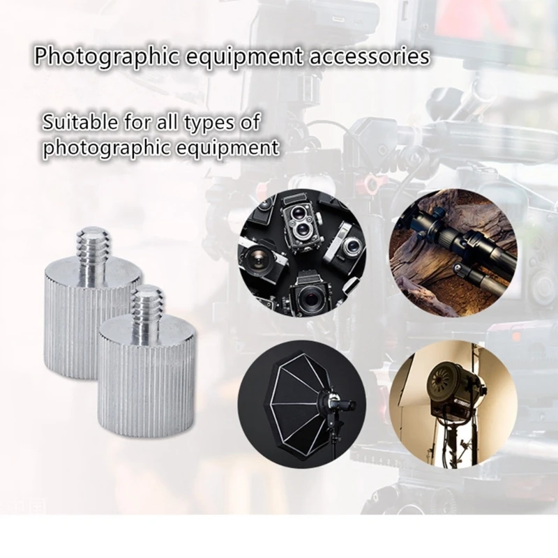 5/8 inch to 1/4 inch Aluminum Thread Level Tripod Adapter Mount Converter for Camera Mount Holder Tripod Monopod Screw Adaptor