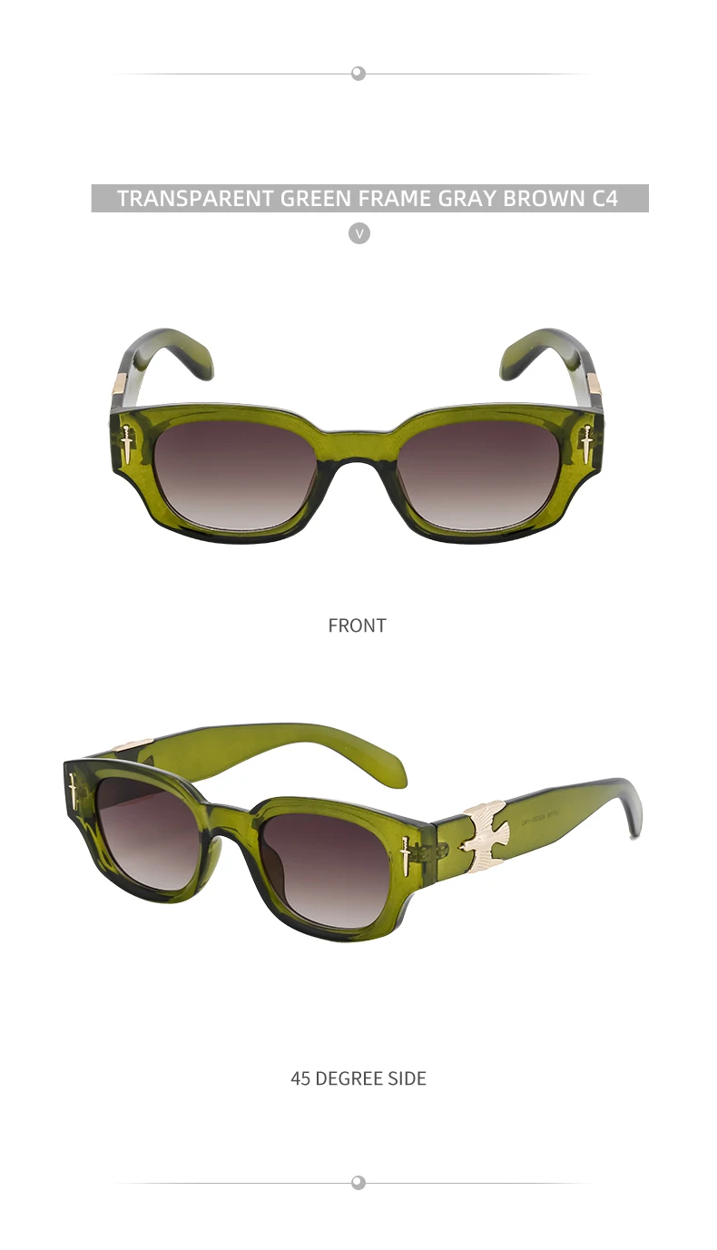 Punk Soaring Eagle Sonnenbrille Herren 2026 Luxusmarke Designer Mode Rechteckige Sonnenbrille für Damen Steampunk Shades Eyewear – Detail 14
