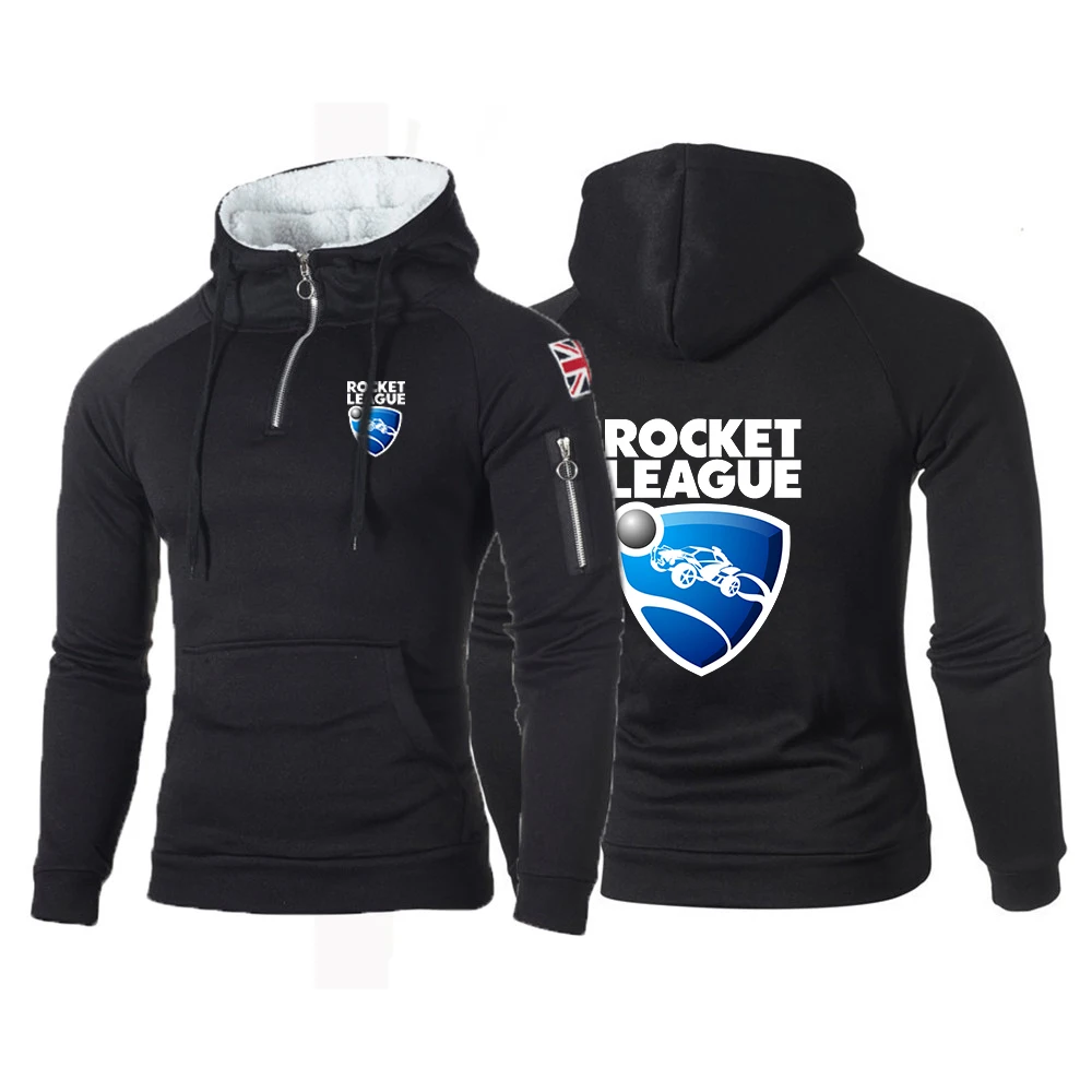 2024 New Men Rocket League Logo Printing Spring Autumn Fitness Casual Sportswear Pullover Hoodies Streetwear Sweatshirts Tops