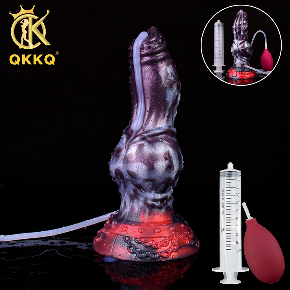 

QKKQ Male Ejaculation Simulation Penis Female Sex Toys With Squirt Function Vaginal Massage G-spot Orgasm Silicone Masturbator