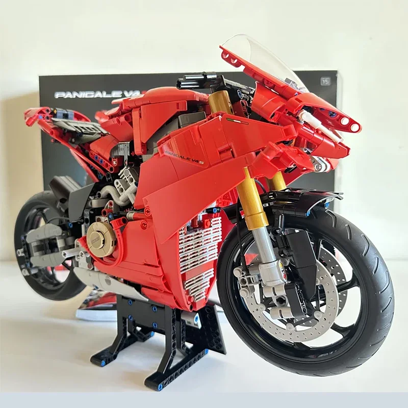 1603PCS Tecnico Panigale V4 S Moto Building Block Velocità Veicolo Moto Modello di Montaggio Giocattolo di Mattoni Per Bambini Per Adulti Per I Regali