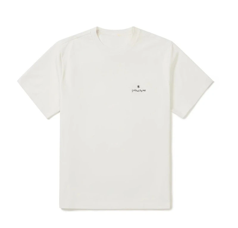 KoreanTrendy Brand Summer New Print Outdoor Camping Leisure T-shirt a maniche corte in puro cotone per il tempo libero Vacanze unisex