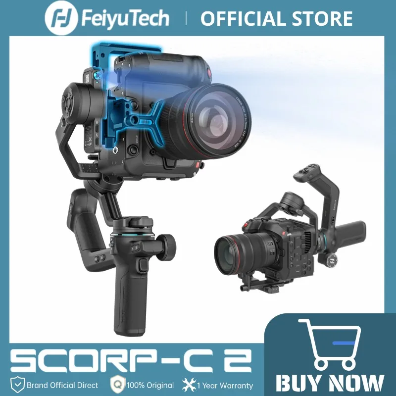 페이유테크 스콜프-C 2 짐벌 카메라 스태빌라이저 (DSLR 및 미러리스 카메라용, 3.5kg 적재량, AI 트래킹, 네이티브 세로 촬영 지원, 스콜프 C2)