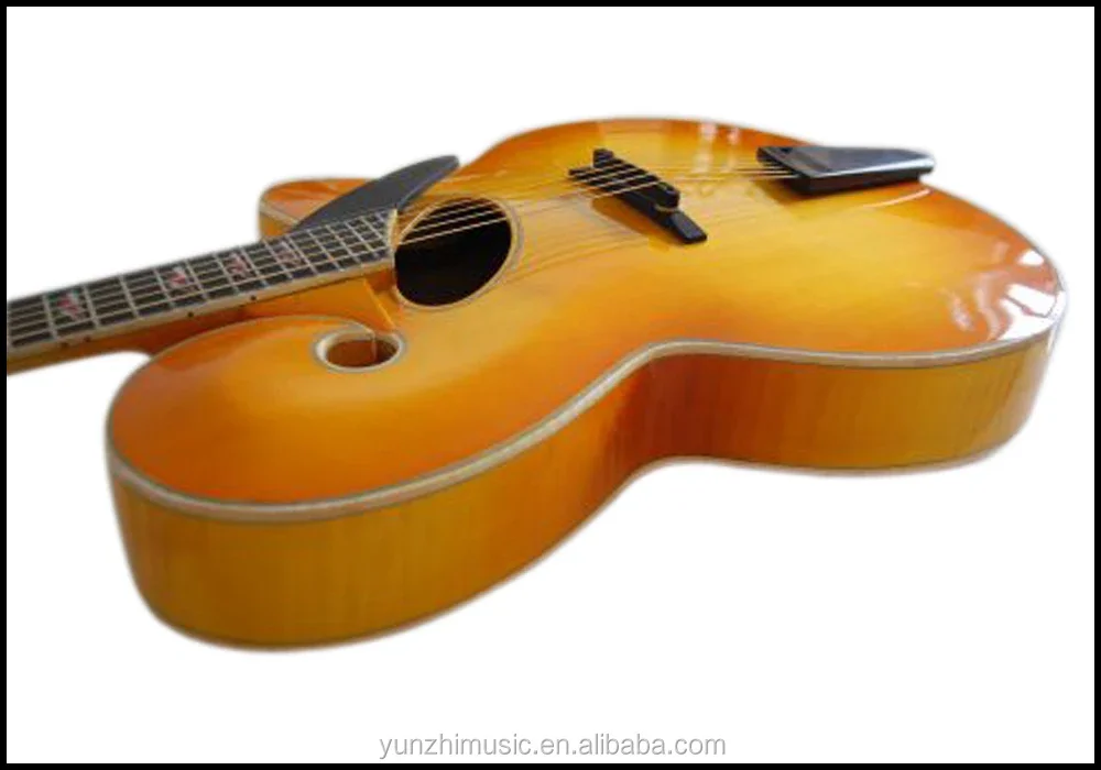 Yunzhi Handmade Maple Jazz Guitars Customizable Electric Guitar Acoustic Guitar