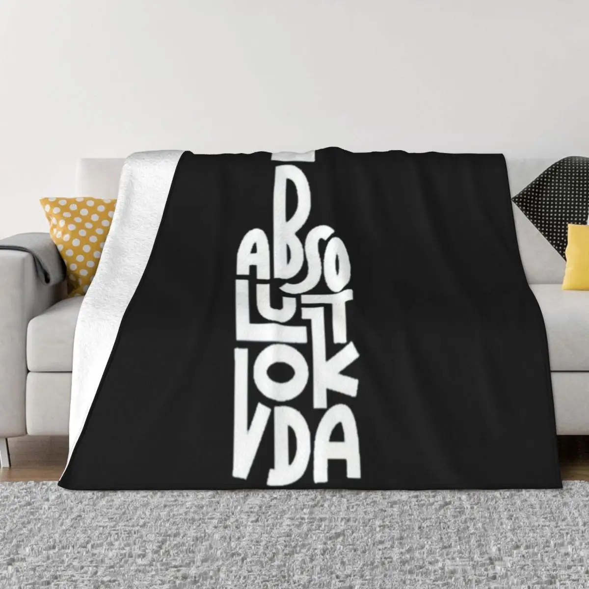Absolute Vodka Custom Travel Una manta de micropolar ultrasuave