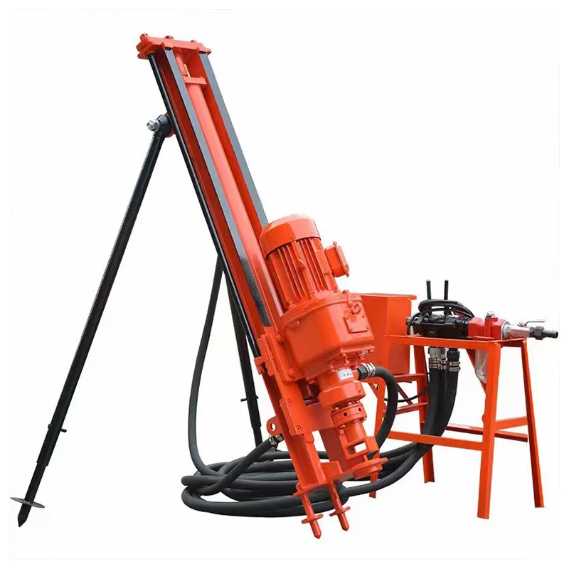 Customized Portable DTH Drill Rig Compact High Power 40m Multi Angle Drilling Machine For Small Mines And Road Works