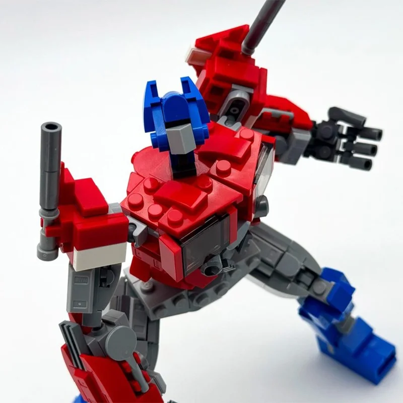 797 قطعة MOC Cabover شبه شاحنة وأوبتيموس برايم سيتي لعبة مجسمة بناء هدايا عيد الميلاد كتل تجميع لتقوم بها بنفسك فكرة إبداعية للأطفال #3