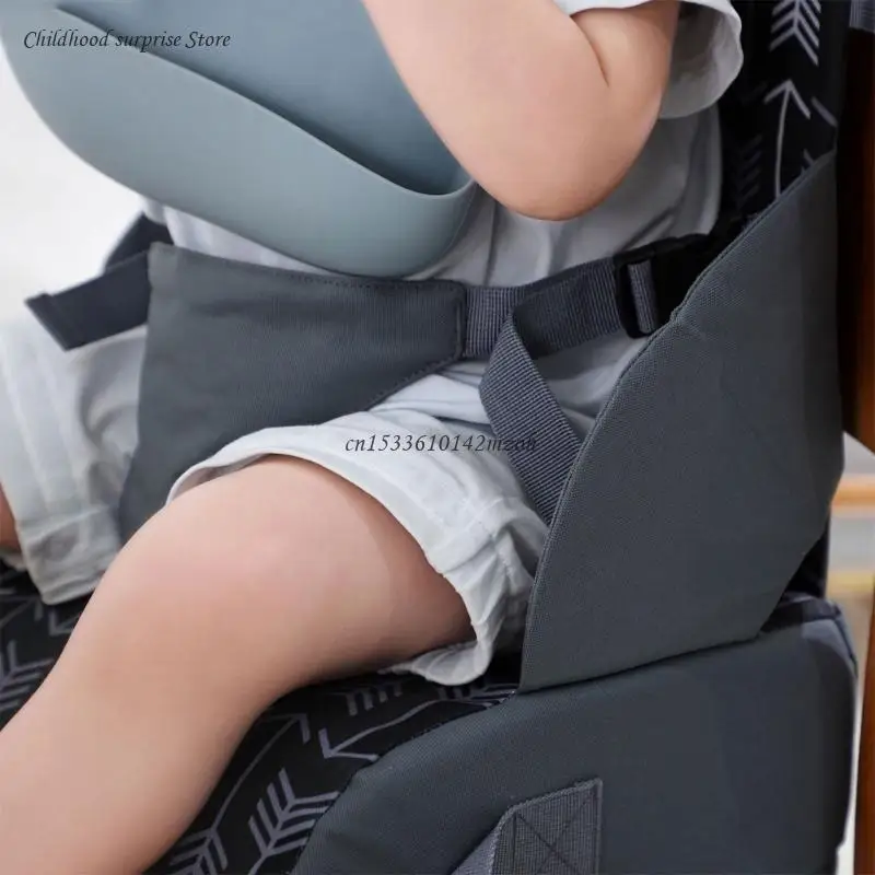 Kids Booster Seats Cushion Highchair Cushion Pad พร้อมเข็มขัดนิรภัยปรับ Dropship