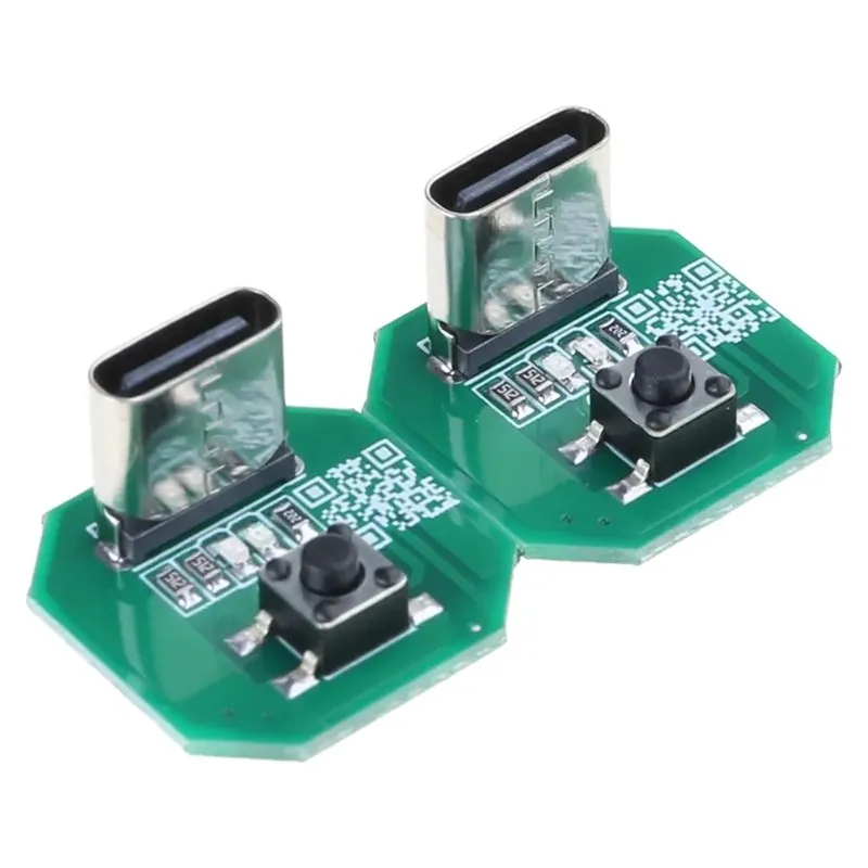 AA80 2 Pcs Powerful DIY Flashlight Driver Board with Type-C Charging and Discharging Module for Upgrading Your Flashlights