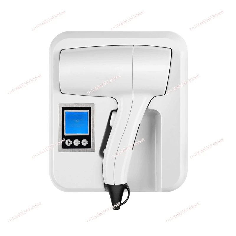 Hotel Wall Mounted Electric Hair Dryer, Home Bathroom Dry Skin Hair Dryer, with LCD Display Screen, No Perforations