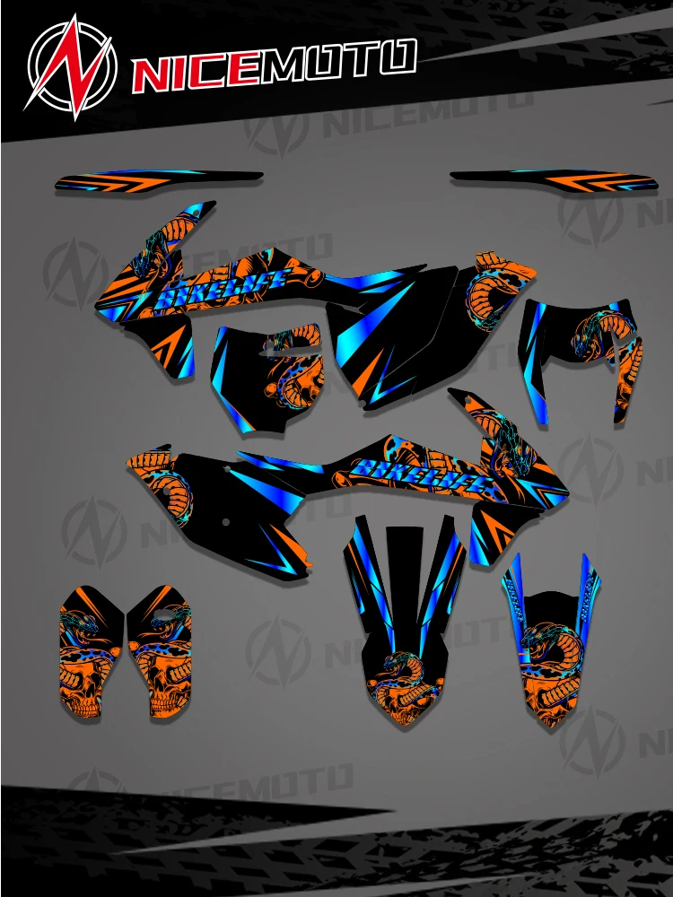 Naklejki, grafiki i tła motocyklowe, zestawy naklejek dla KTM XC XCF SX SXF 2016-2018 EXC EXCF XCW 125 250 350 450 2017-2019 — 2