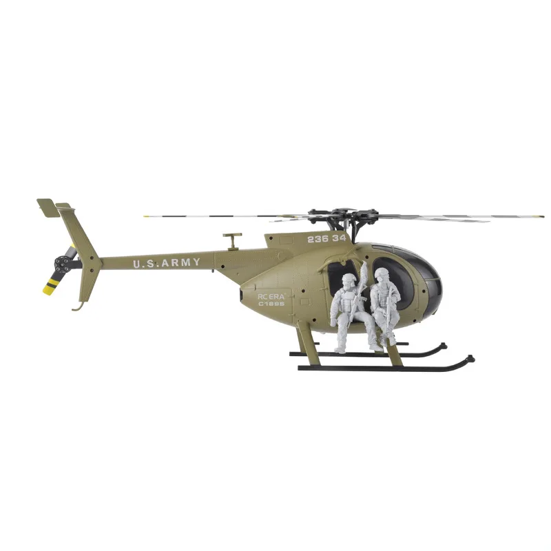 C189S MD500 Scale‑Like RC Helicopter, Dual Brushless Motor 6‑Axis Flybarless Aircraft With Optical Flow Positioning