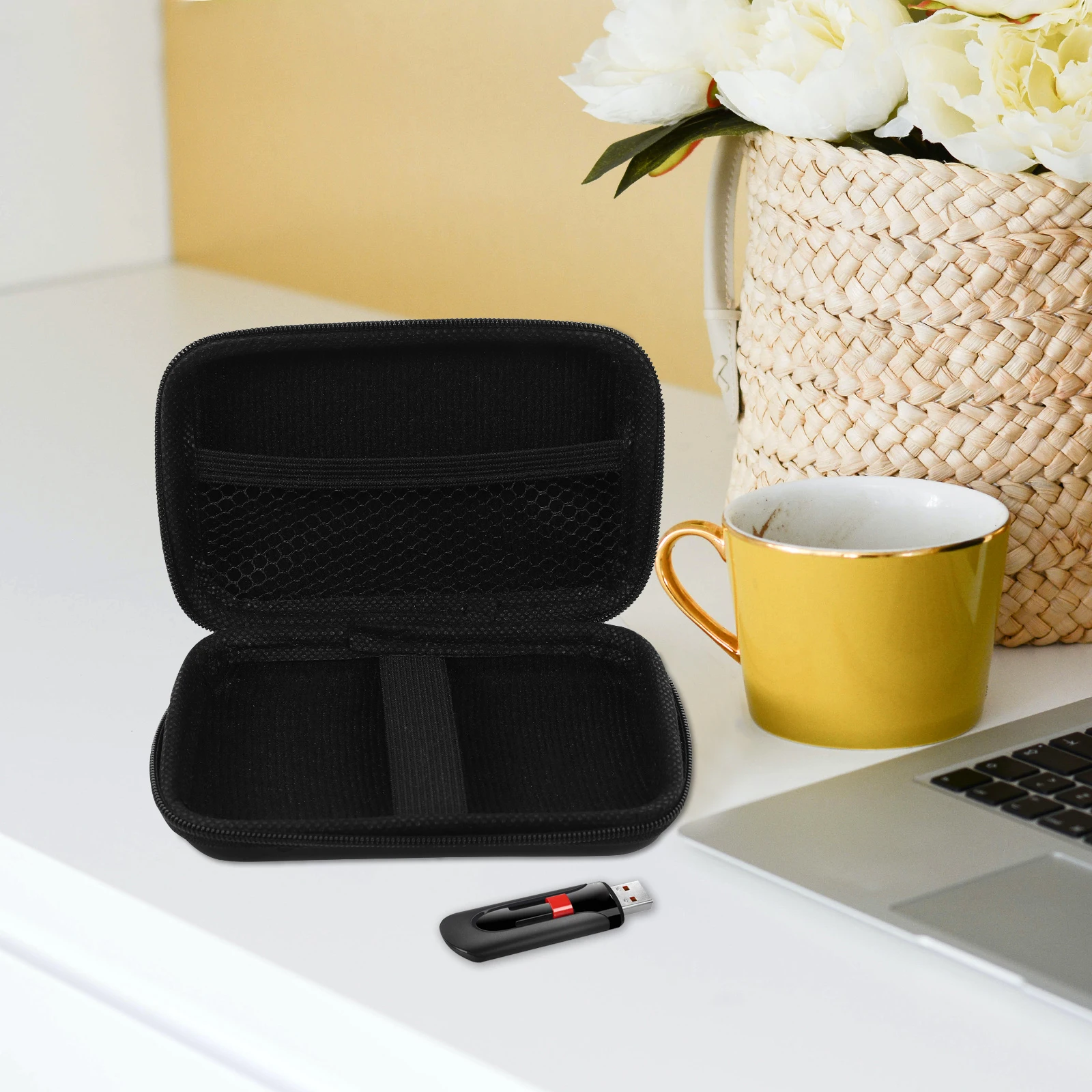 

2Pcs WirelessMicrophoneBag Case EVAStorage Bagsfor Microphones EarphoneCarrying MiniPortable HardDisk Accessories Organizer