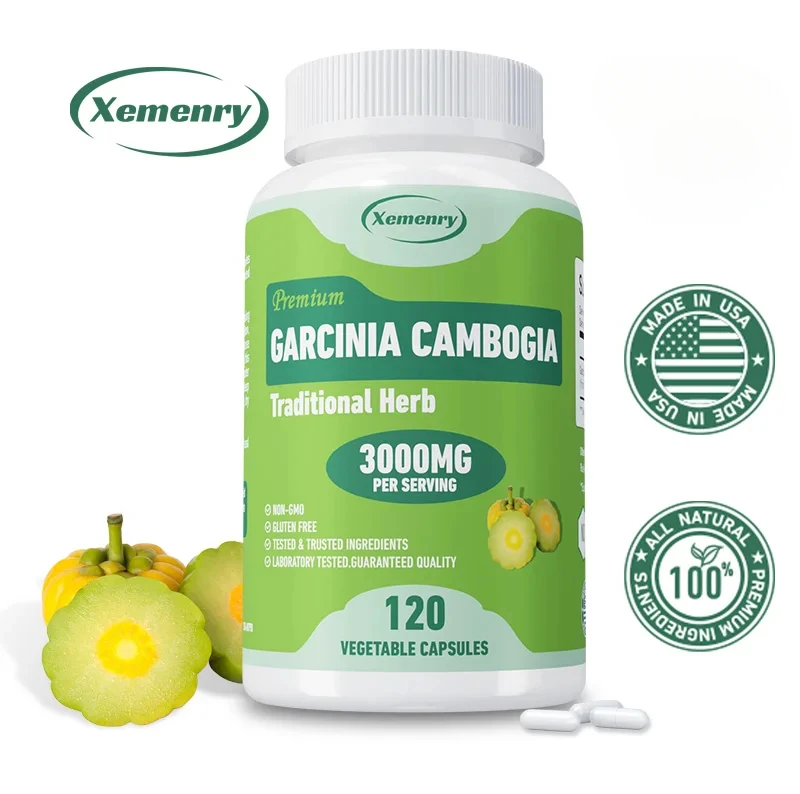 Garcinia Cambogia Capsules - Fat Burning, Weight Management, Boost Metabolism and Digestion