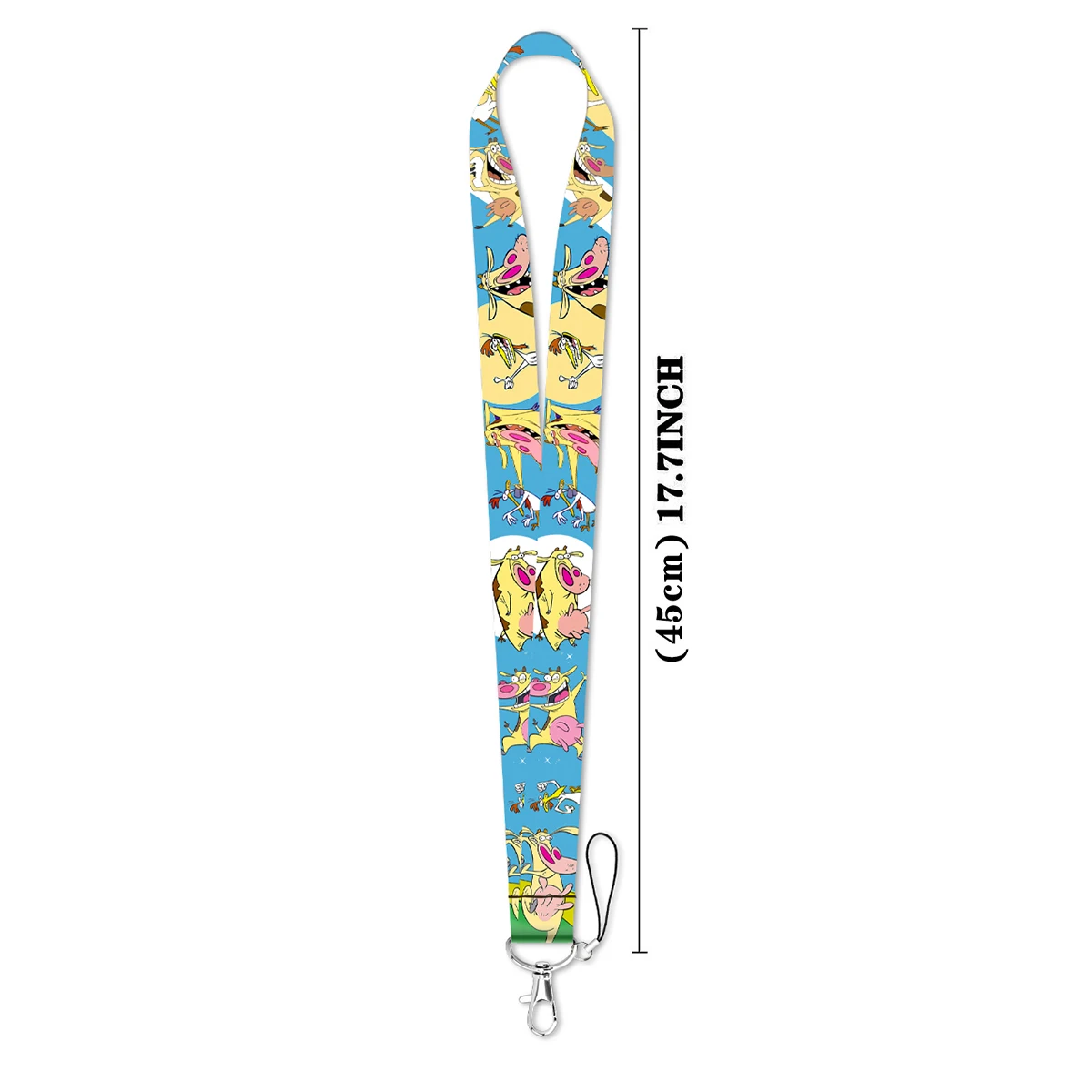 LX1325 Comedy Cartoon Cow Neck Strap Keychain Badge Holder ID Card Pass Hang Rope Lariat Lanyard for Key Rings Accessories