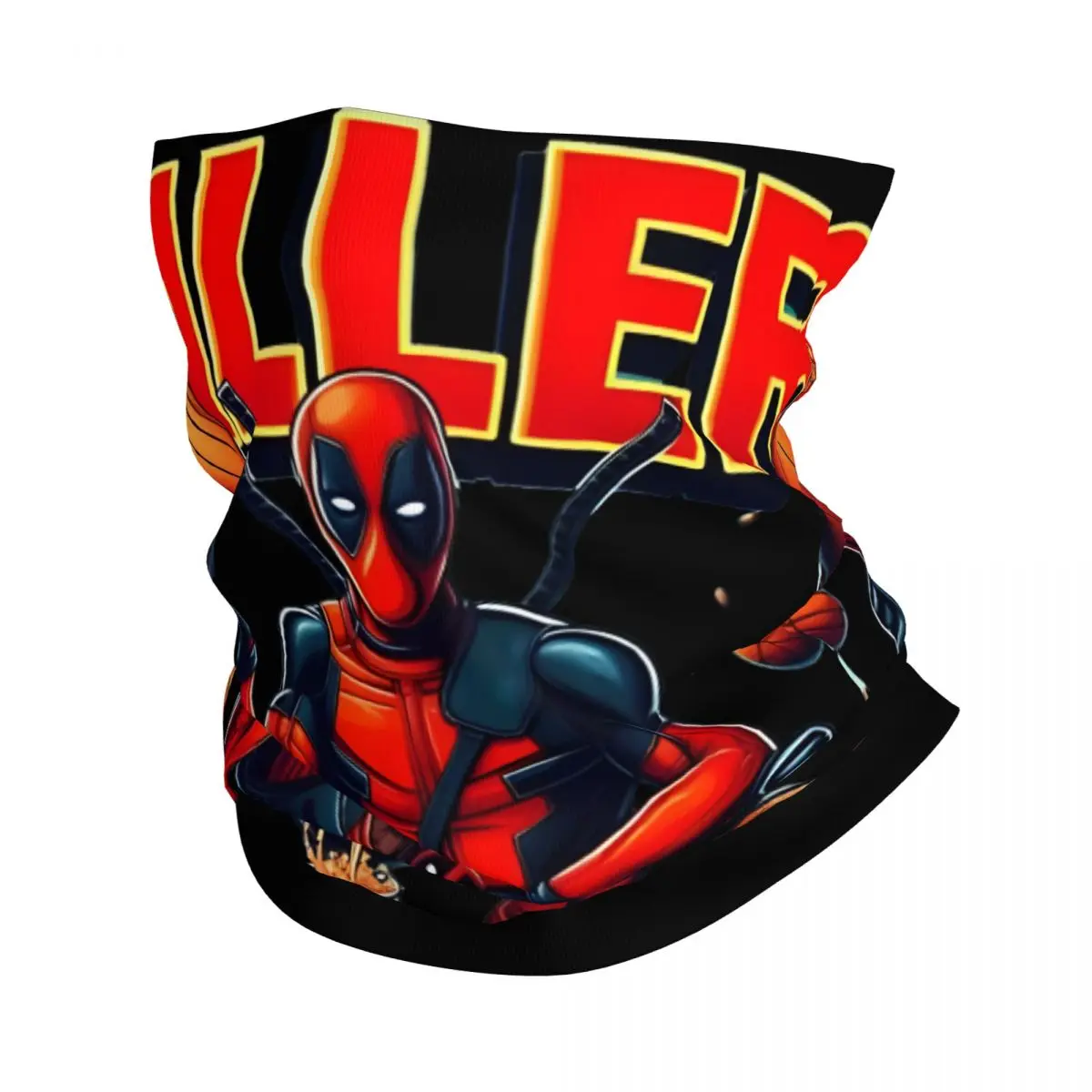 Popular Movies Bandana Neck Gaiter Printed Motocross Deadpool & Wolverine Wrap Scarf Multifunctional Headwear Cycling Unisex