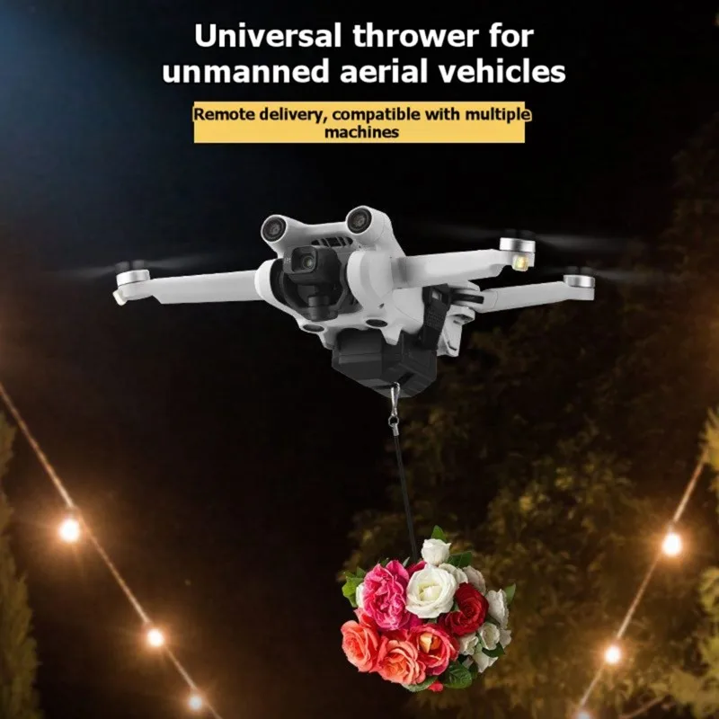 Winter Essential Payload Dropper Airdrop System For DJI Mini 4 Pro Remote Rechargeable Universal Drone Airdrop Device