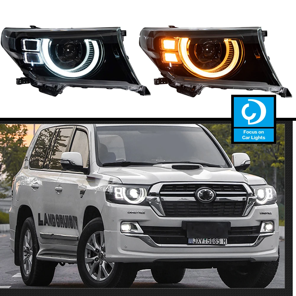 

Car Styling for Toyota Land Cruiser Headlights 2016-2021 LC70-LC90 LED Headlight DRL LED Projector Lens Automotive Accessories