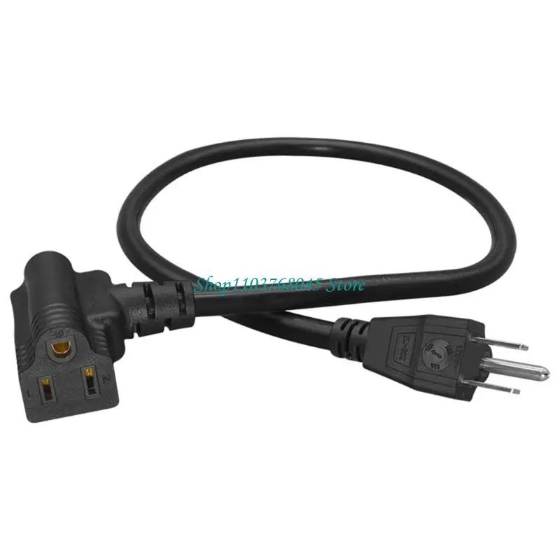 R53F Multifunctional Nemas 5 15P to C5 and 5 15R Power Adapters Cord Sturdy Copper Wiring for Multiple Device Arrangement