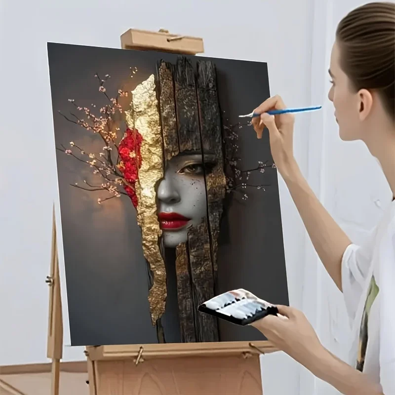 Professional Art Use 1pc DIY Adult Paint by Numbers Kit, Art Gift, Painting by Numbers, Easy to Learn and Suitable for Beginners