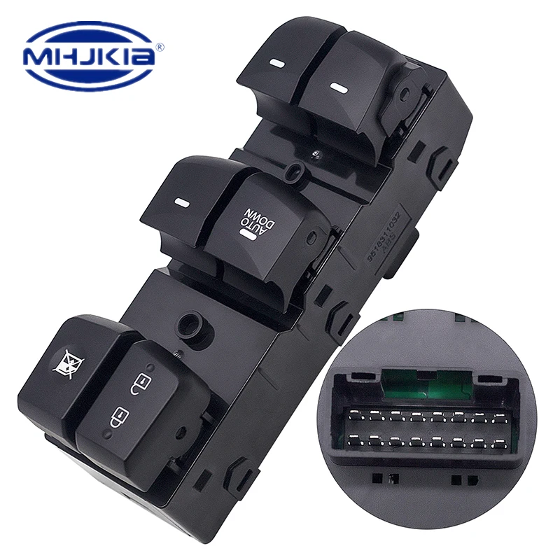 

93570-3X032RY MHJKIA Корейский передний левый автоматический переключатель стеклоподъемника для Hyundai ELANTRA 2018