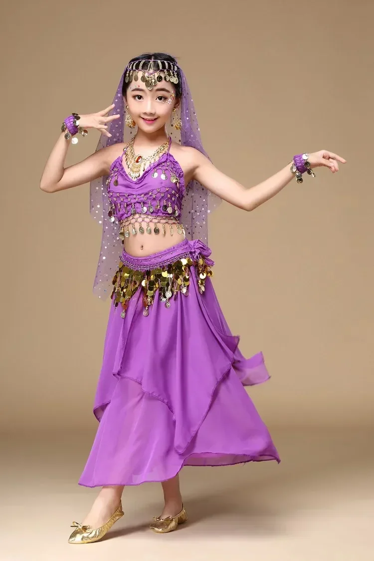 

Kids Belly Dance Costumes Set Oriental Dance Costumes Bellydance Set Girls Egyptian Bollywood Indian Kids Belly Dancing Clothing