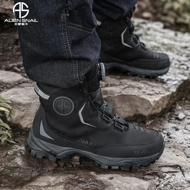 

Новая мотоциклетная обувь Alien Snail PD20, походная обувь для альпинизма, водонепроницаемые и нескользящие уличные мотоциклетные ботинки